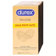 Durex Nude - itin ploni prezervatyvai (2×10 vnt.)