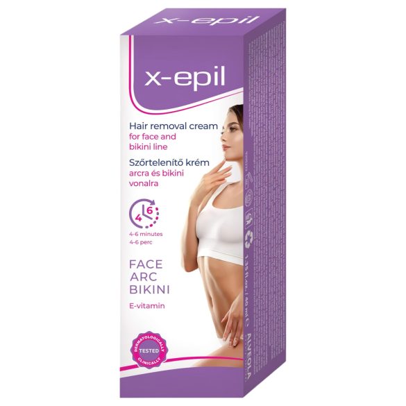 X-Epil - Depiliacinis kremas veidui/bikini zonai (40 ml)