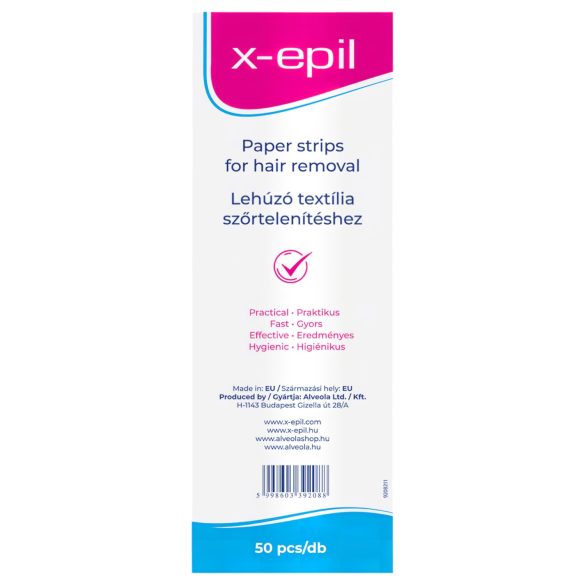 X-Epil - nuplėšiamos tekstilinės juostelės (50 vnt.)