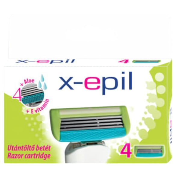 X-Epil – moteriška skutimosi kasetė su 4 ašmenimis (4 vnt.)