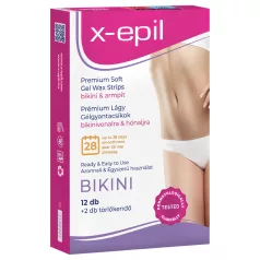   X-Epil - vaško juostelės - bikinio ir pažastų sritims - 12 vnt