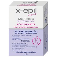  X-Epil Intimo Dual Impact - Makšties tabletės - dvejopas poveikis - 7 vnt