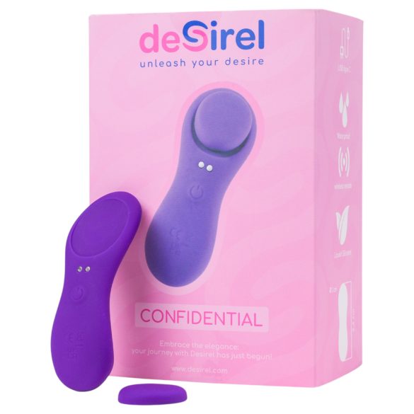 Desirel Confidential - išmanusis kelnaičių vibratorius (purpurinė)