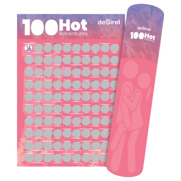 Desirel - sekso pozų nutrinamas plakatas - porų žaidimas