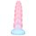 OgazR - šviečiantis vienaragio dildo - 22cm (vaivorykštė)