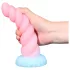 OgazR - šviečiantis vienaragio dildo - 22 cm - vaivorykštinis