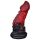 OgazR - aštuoniakojis dildo - 19 cm (raudonas)