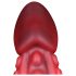 OgazR - aštuoniakojis dildo - 19 cm (raudonas)