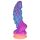 OgazR - šviečiantis drakono dildo - 22 cm (violetinis-rožinis)