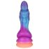 OgazR - šviečiantis drakono dildo - 22 cm (violetinis-rožinis)