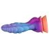 OgazR - šviečiantis drakono dildo - 22 cm (violetinis-rožinis)