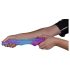 OgazR - šviečiantis drakono dildo - 22 cm (violetinis-rožinis)