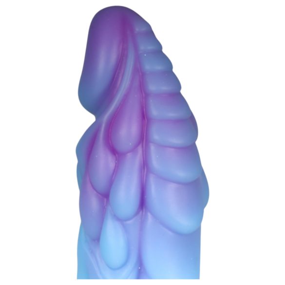 OgazR - šviečiantis drakono dildo - 22cm - violetinė rožinė