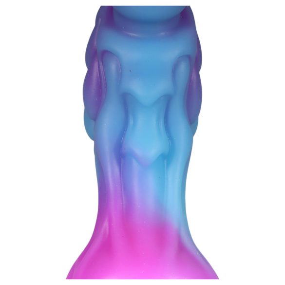 OgazR - šviečiantis drakono dildo - 22cm - violetinė rožinė