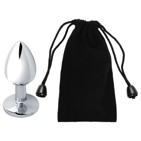 Sunfo - analinis kaištis su mėlynu akmeniu - metalinis sidabrinis