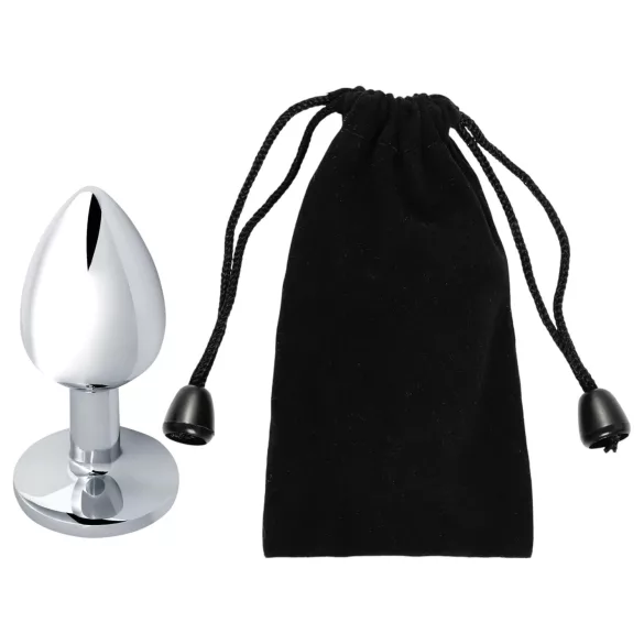 Sunfo - metalinis analinis kaištis su mėlynu akmeniu - sidabrinis