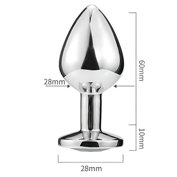 Sunfo - analinis kaištis su mėlynu širdelės formos brangakmeniu