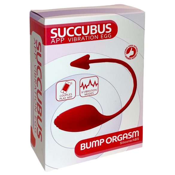 Funny Me - išmanus vibruojantis kiaušinėlis su ragučiais - raudonas