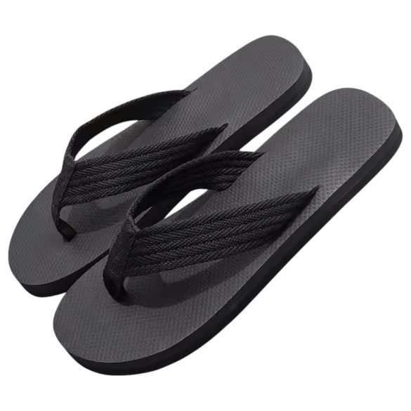Flip-flop šlepetės - su penio raštu - juodos