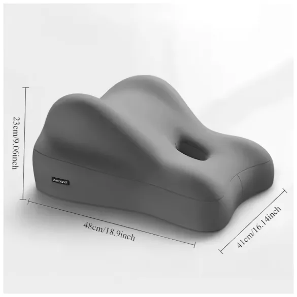 Desirel Magic Pillow - atminties porolono pagalvė su prisegamu dildo laikikliu (pilka)