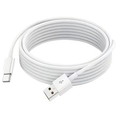 USB Type-C įkrovimo laidas - baltas