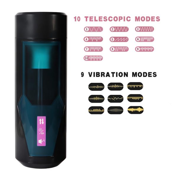 Lonely - masturbatorius vyrams - stūmimo ir garsų funkcija - juodas