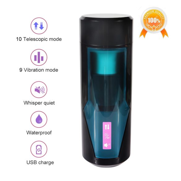 Lonely - masturbatorius vyrams - stūmimo ir garsų funkcija - juodas