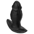 Kangvo - magnetinis pripučiamas silikoninis dildo (juodas)
