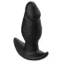Kangvo - magnetinis pripučiamas fantazijos dildo, didelis (juodas)