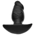 Kangvo - magnetinis pripučiamas fantazijos dildo, didelis (juodas)