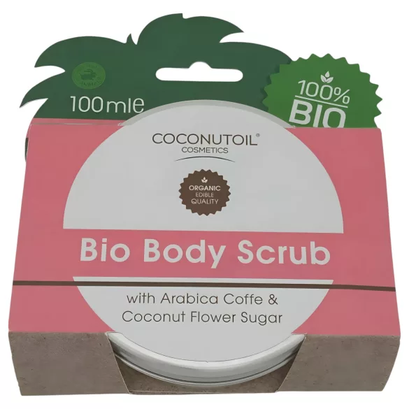 Coconutoil - kūno šveitiklis su kava ir kokoso cukrumi - 100ml