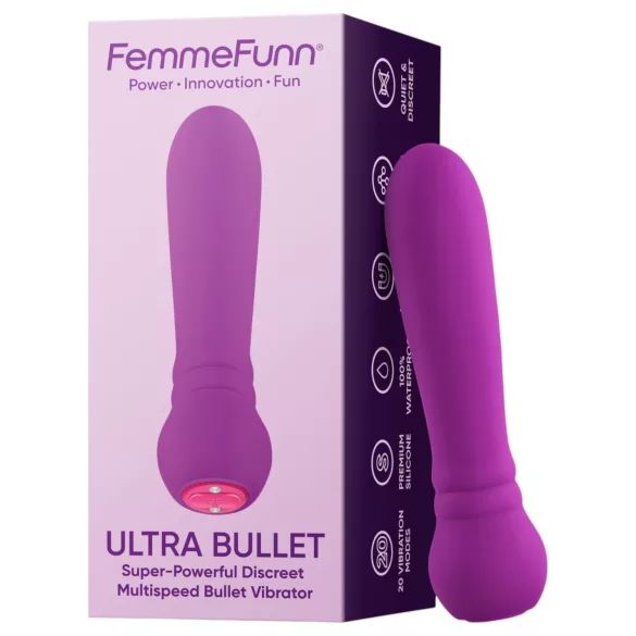 FemmeFunn - kulka vibratorius - kompaktiškas, galingas - violetinis
