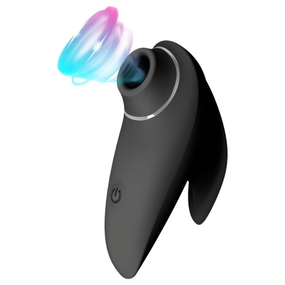 AlvUp - klitorio stimuliatorius su oro bangomis - vibracija - juodas