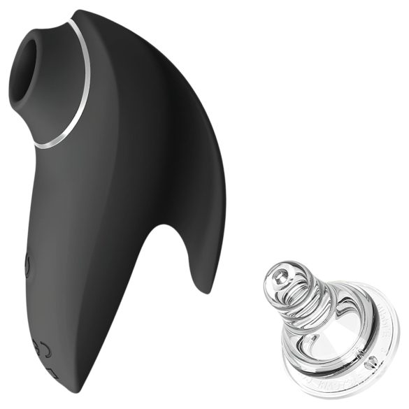 AlvUp - klitorio stimuliatorius su oro bangomis - vibracija - juodas