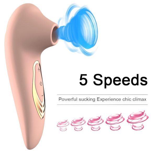 AlvUp - klitorio stimuliatorius su oro bangomis - rožinis