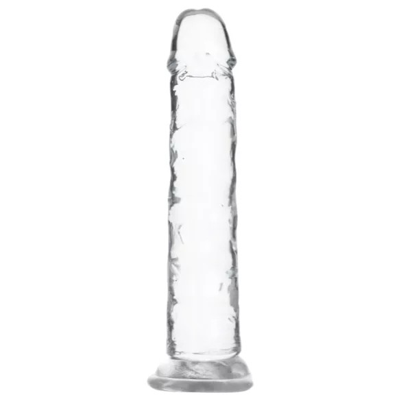 Addiction Crystal - dildo su siurbtuku (skaidrus) - 18 cm