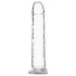 Addiction Crystal - dildo su siurbtuku (skaidrus) - 18 cm