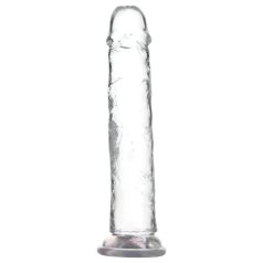 Addiction Crystal - dildo su siurbtuku - permatomas - 20 cm
