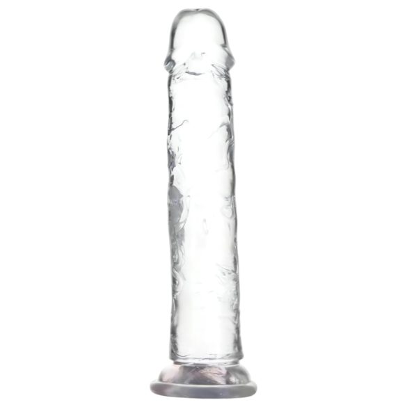 Addiction Crystal - dildo su siurbtuku - permatomas - 20 cm