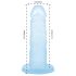 Addiction Coctails - mėlynas dildo su siurbtuku