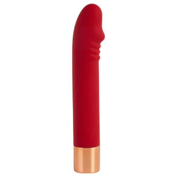 Žavingasis Vibe Dick - įkraunamas G-taško vibratorius (raudonas)