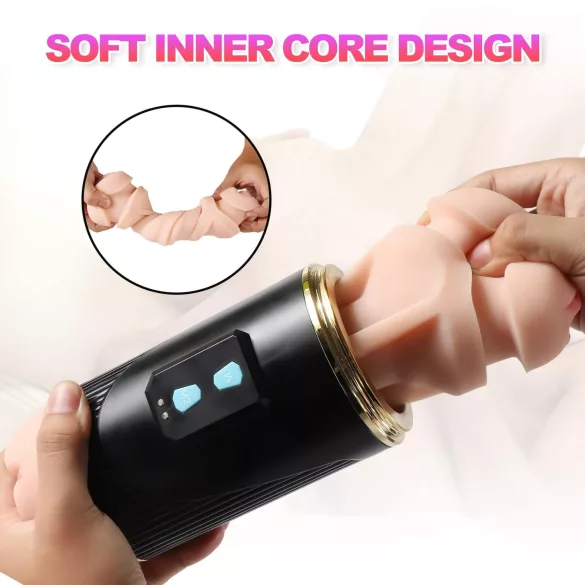 Lonely - masturbatorius burna ir vagina - natūrali, juoda