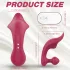 Sex HD Chomper - klitorio ir analinis vibratorius - raudonas