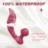 Sex HD Chomper - klitorio ir analinis vibratorius - raudonas