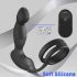 Juodas prostatos vibratorius su žiedo funkcija "Sex HD Virgil"