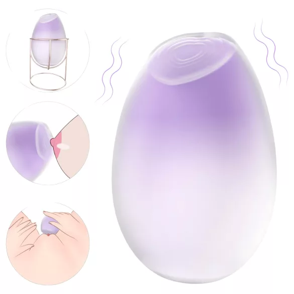 Sex HD - klitorio ir spenelių stimuliatorius - 2in1 - violetinis
