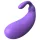 Sex HD - vibracinis kiaušinis baklažano formos - violetinis