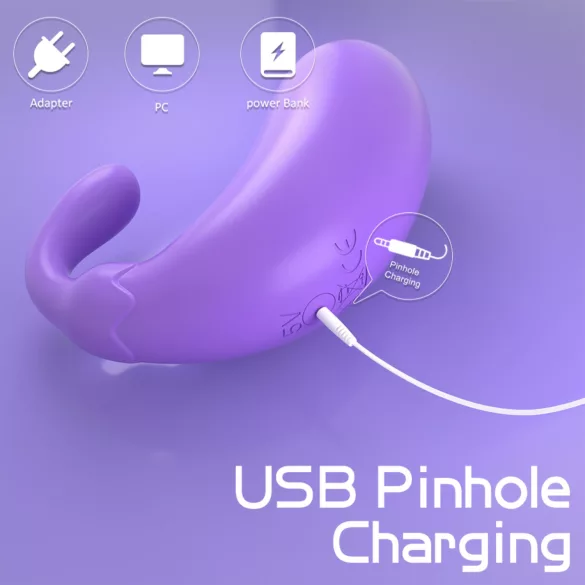 Sex HD - vibracinis kiaušinis baklažano formos - violetinis