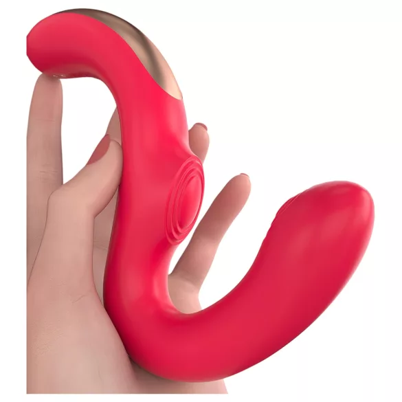 SEX HD Genie - G taško ir klitorio vibratorius - raudonas