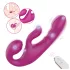 SEX HD Co-op Bliss - prisegamas vibratorius su klitoriui - violetinis